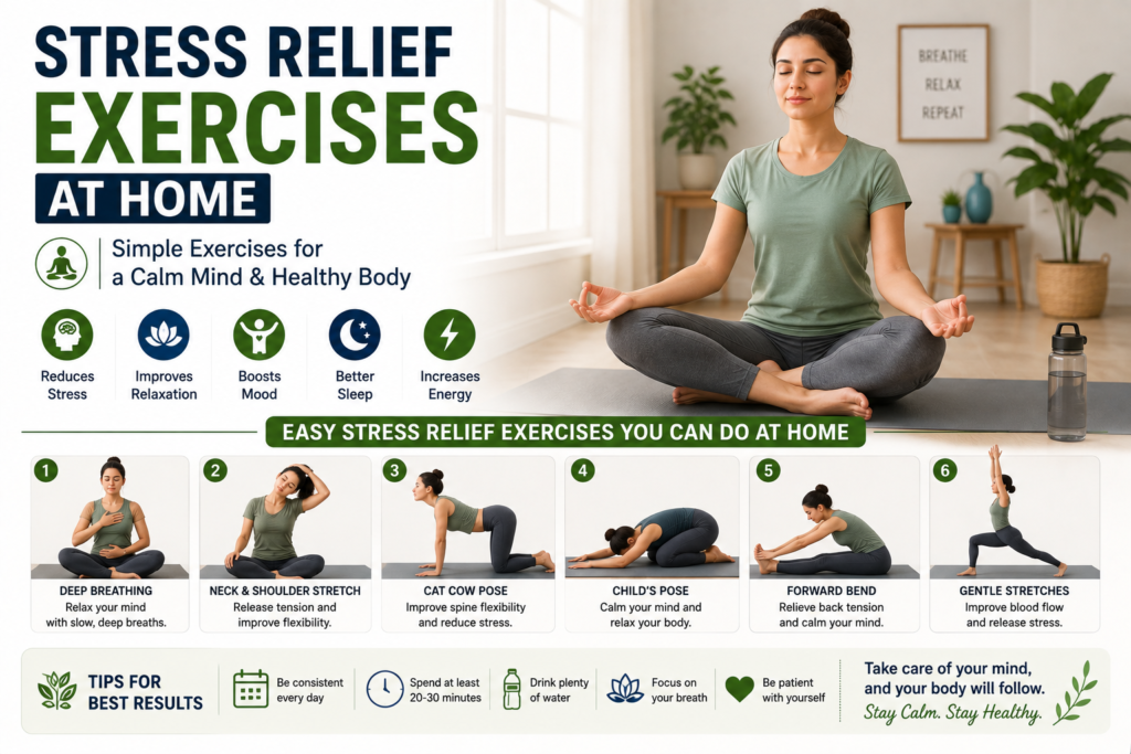 Stress Relief Exercises at Home